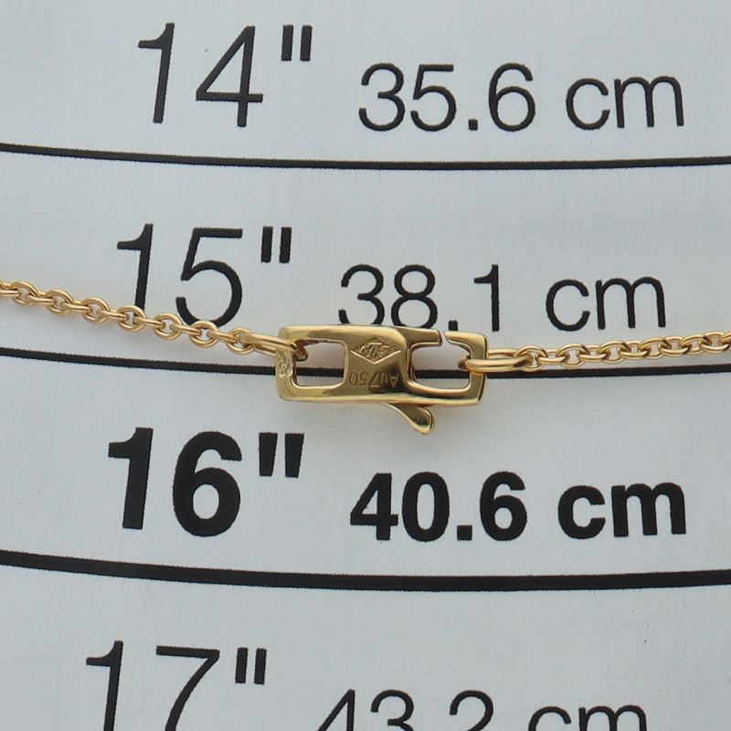 Louis Vuitton Pendentif Empreinte Diamond Necklace 18K Yellow Gold
