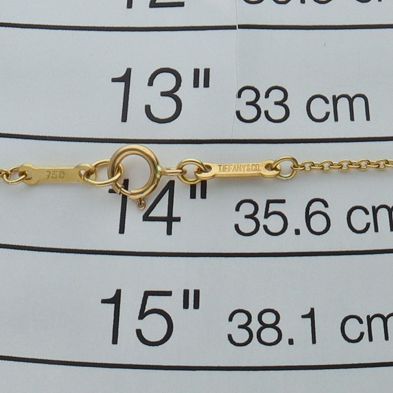 Tiffany & Co Open Heart Necklace 18K Yellow Gold