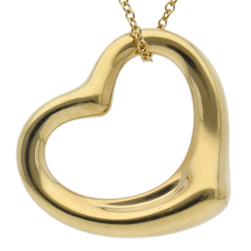 Tiffany & Co Open Heart Necklace 18K Yellow Gold