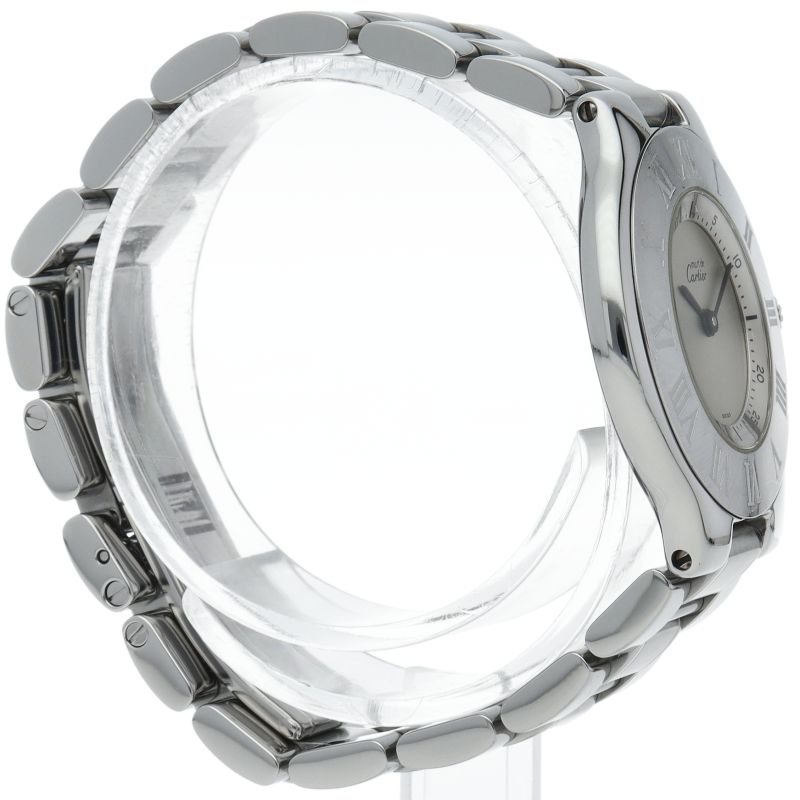 Cartier Must 21 Watch SS Silver Polished