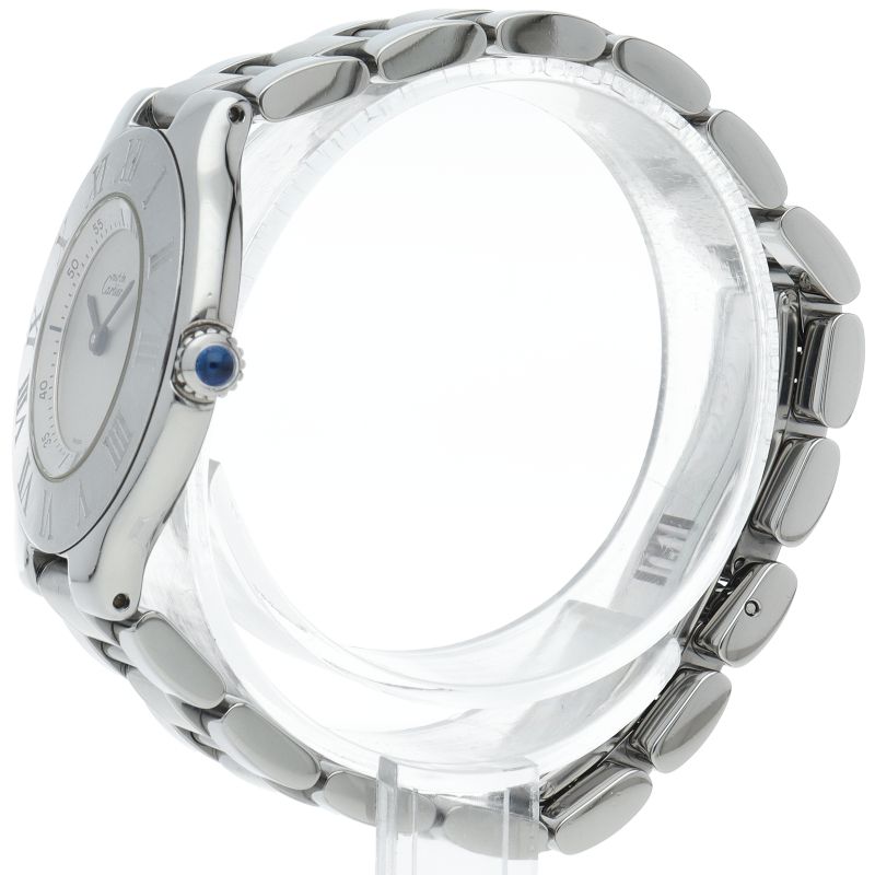 Cartier Must 21 Watch SS Silver Polished
