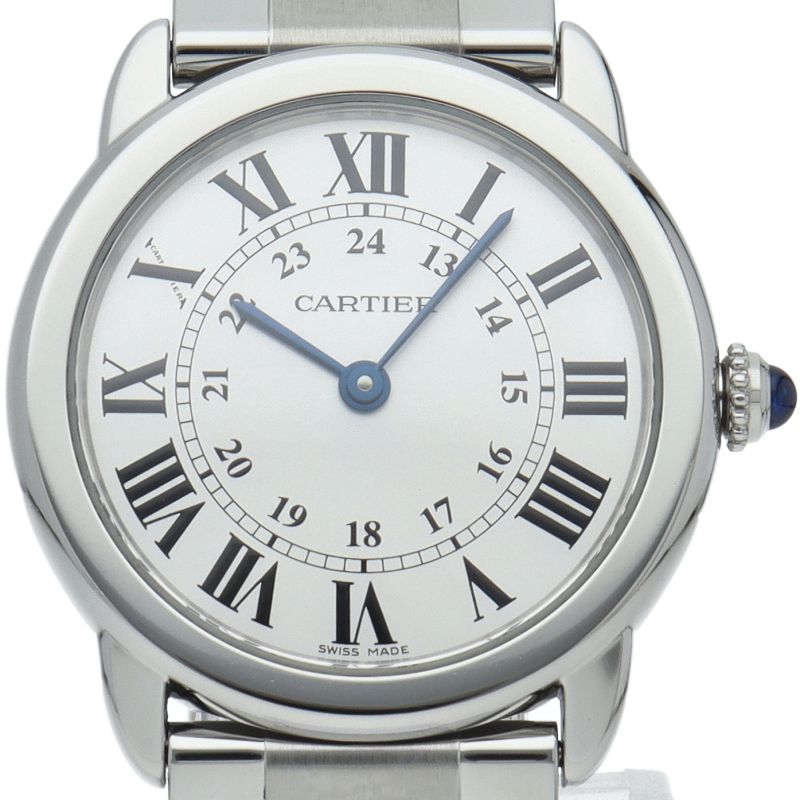 Cartier Ronde Solo SM Watch SS Silver Polished