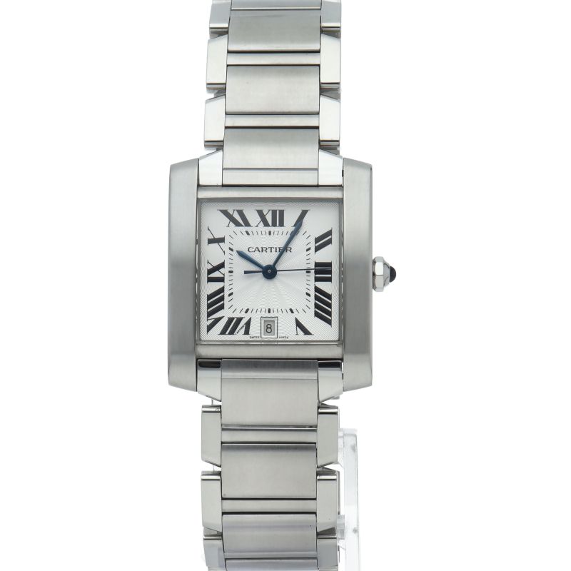 Cartier Tank Francaise LM Watch Auto Depth Box SS