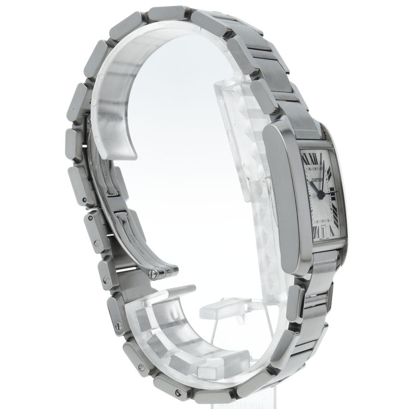 Cartier Tank Francaise LM Watch Auto Depth Box SS