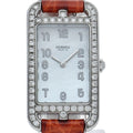 Hermes Nantucket Watch Diamond Bezel Shell Box SS
