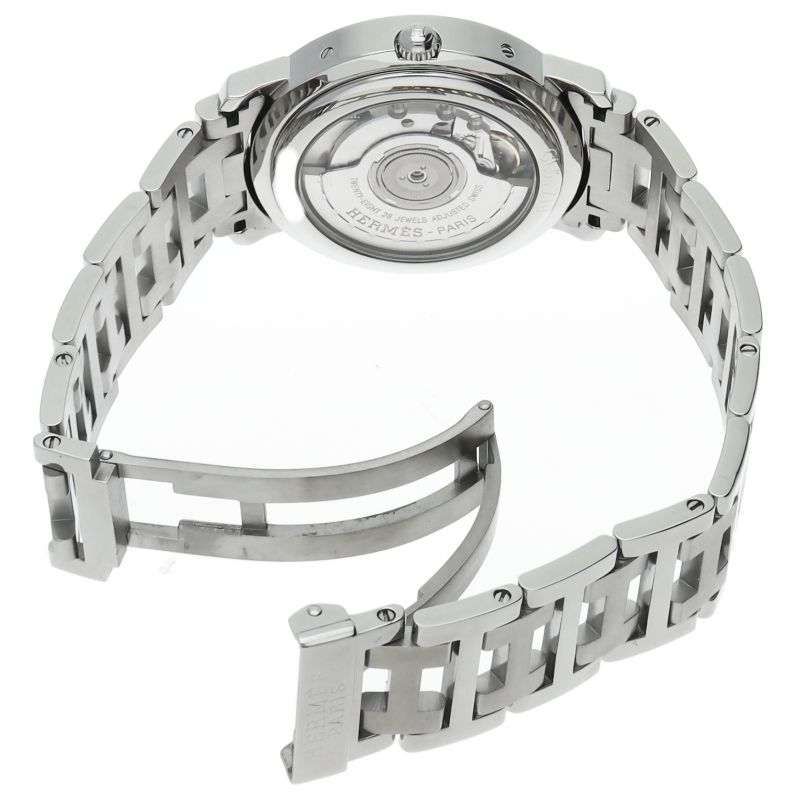 Hermes Clipper Gmt Power Reserve Auto Depth Overhauled SS Watch