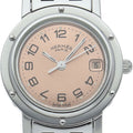Hermes Clipper Watch SS Pink Polished