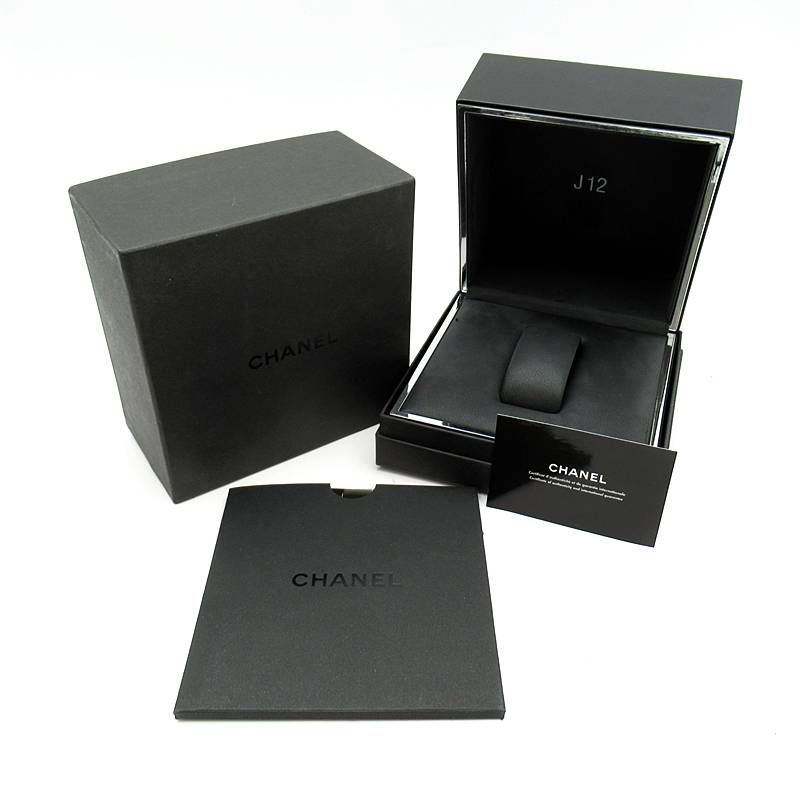 Chanel Watch Black Diamond Bezel Box Ceramic