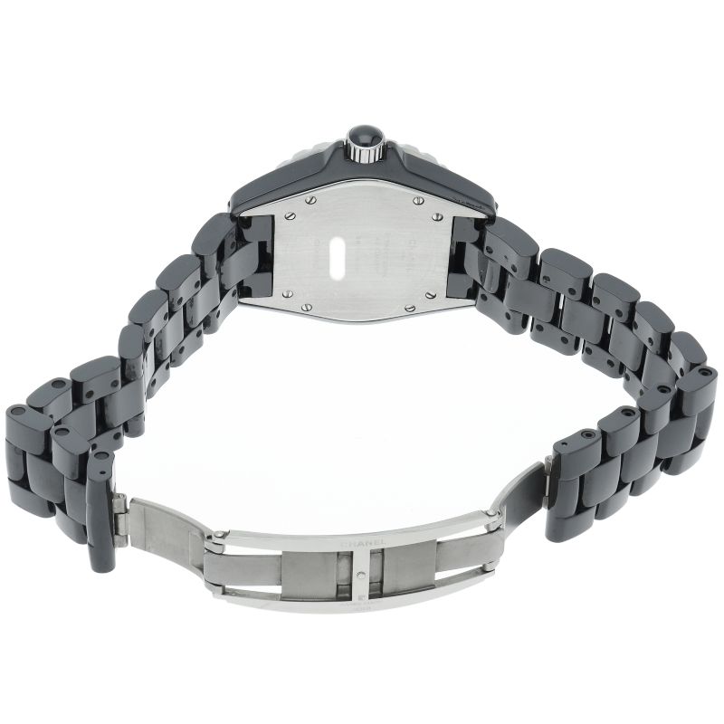 Chanel Watch Black Diamond Bezel Box Ceramic