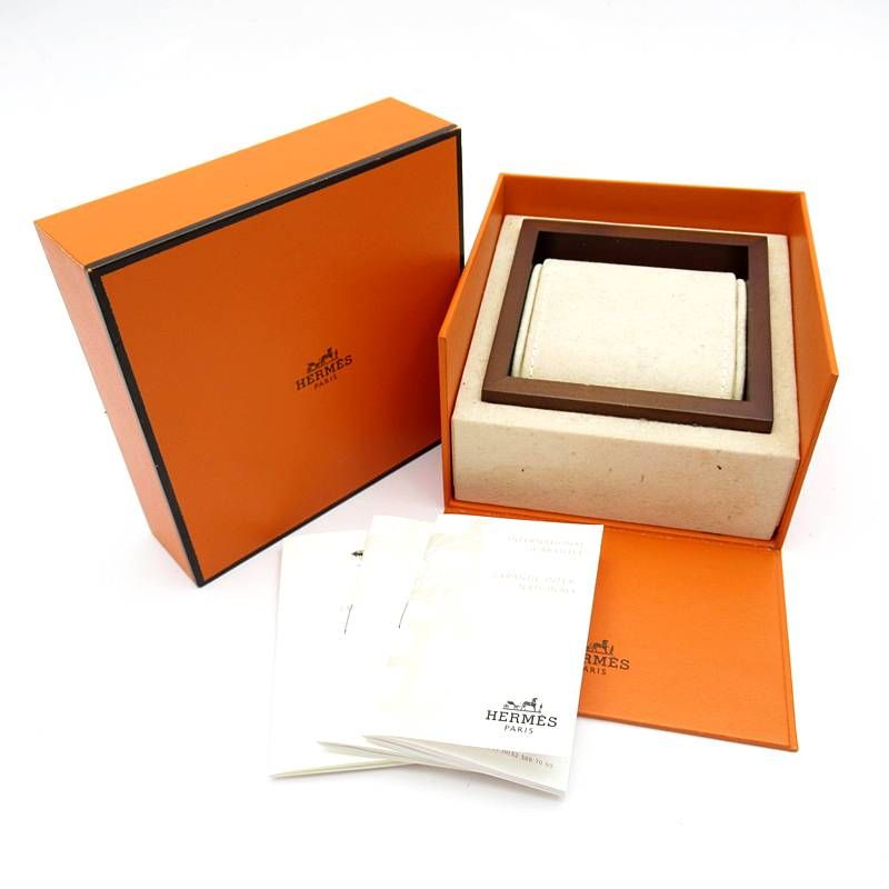 Hermes Watch Mini Diamond Bezel Shell Box SS