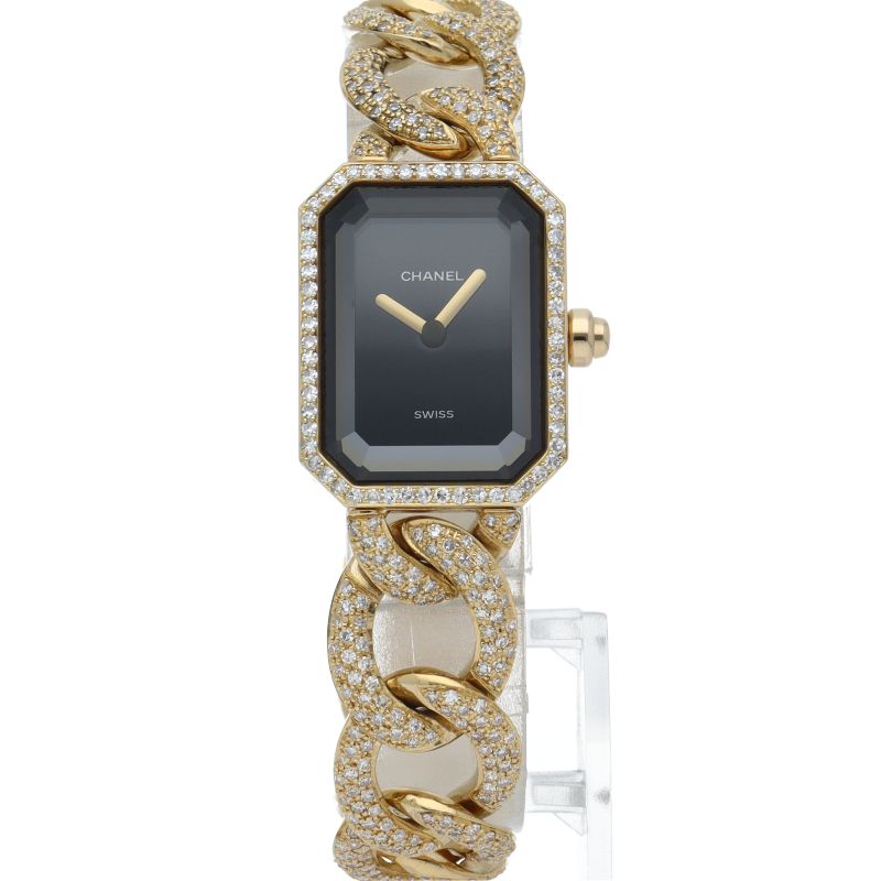 Chanel Premiere L Watch Diamond Bezel Bracelet