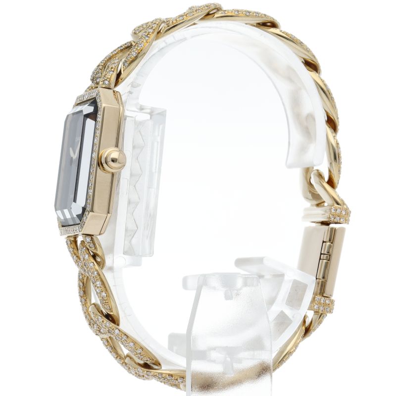 Chanel Premiere L Watch Diamond Bezel Bracelet