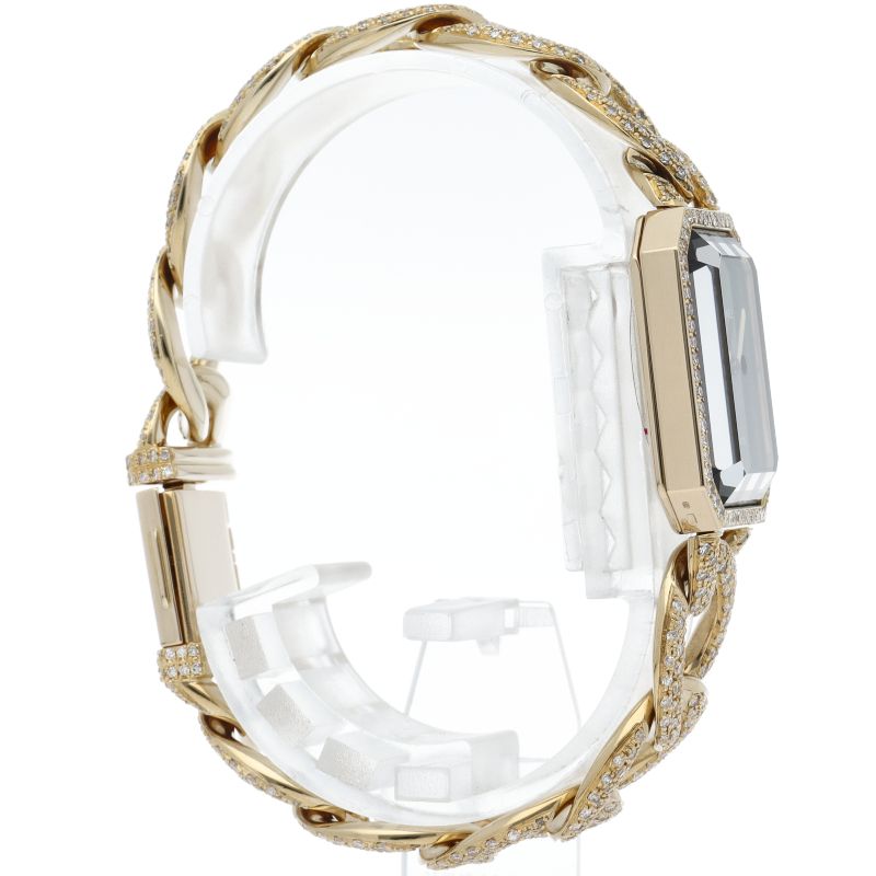 Chanel Premiere L Watch Diamond Bezel Bracelet