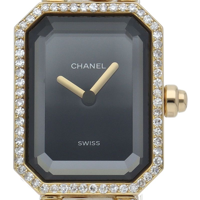 Chanel Premiere L Watch Diamond Bezel Bracelet