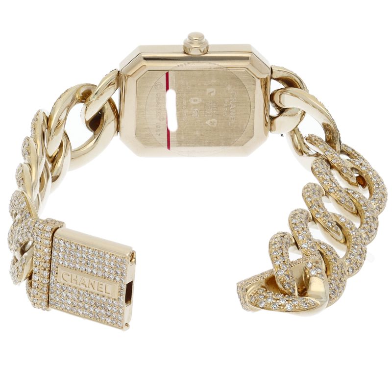 Chanel Premiere L Watch Diamond Bezel Bracelet