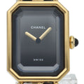 Chanel Premier M Watch SS Black Polished