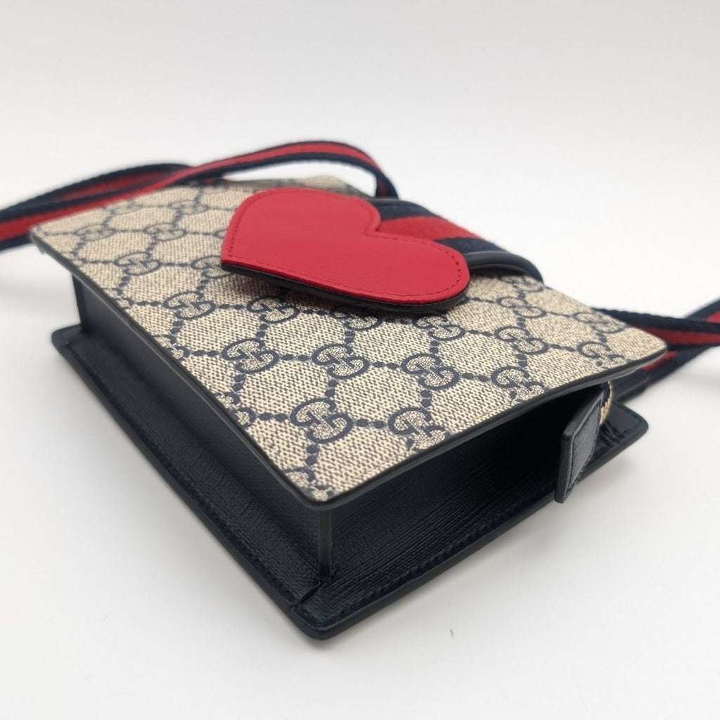 Gucci Children's GG Supreme Sherry Line Shoulder Bag — view 3