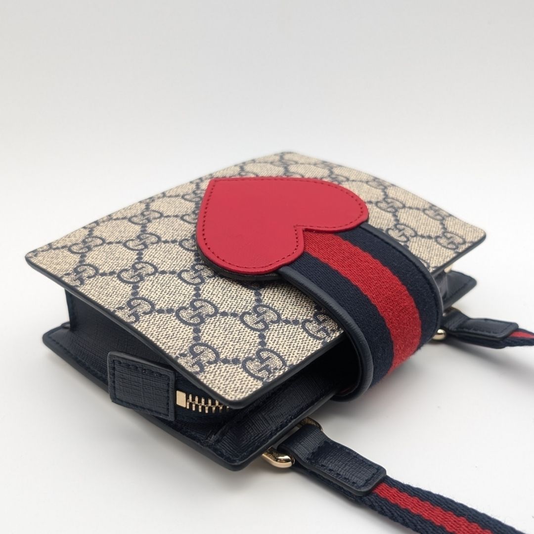 Gucci Children's GG Supreme Sherry Line Shoulder Bag — view 4