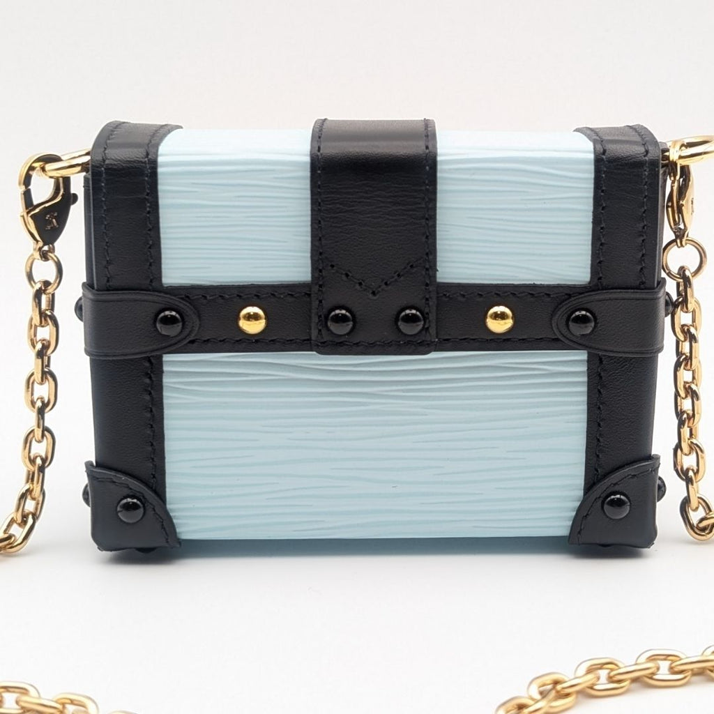 Louis Vuitton Portefeuille Trunk Epi Blue Shoulder Bag — view 2