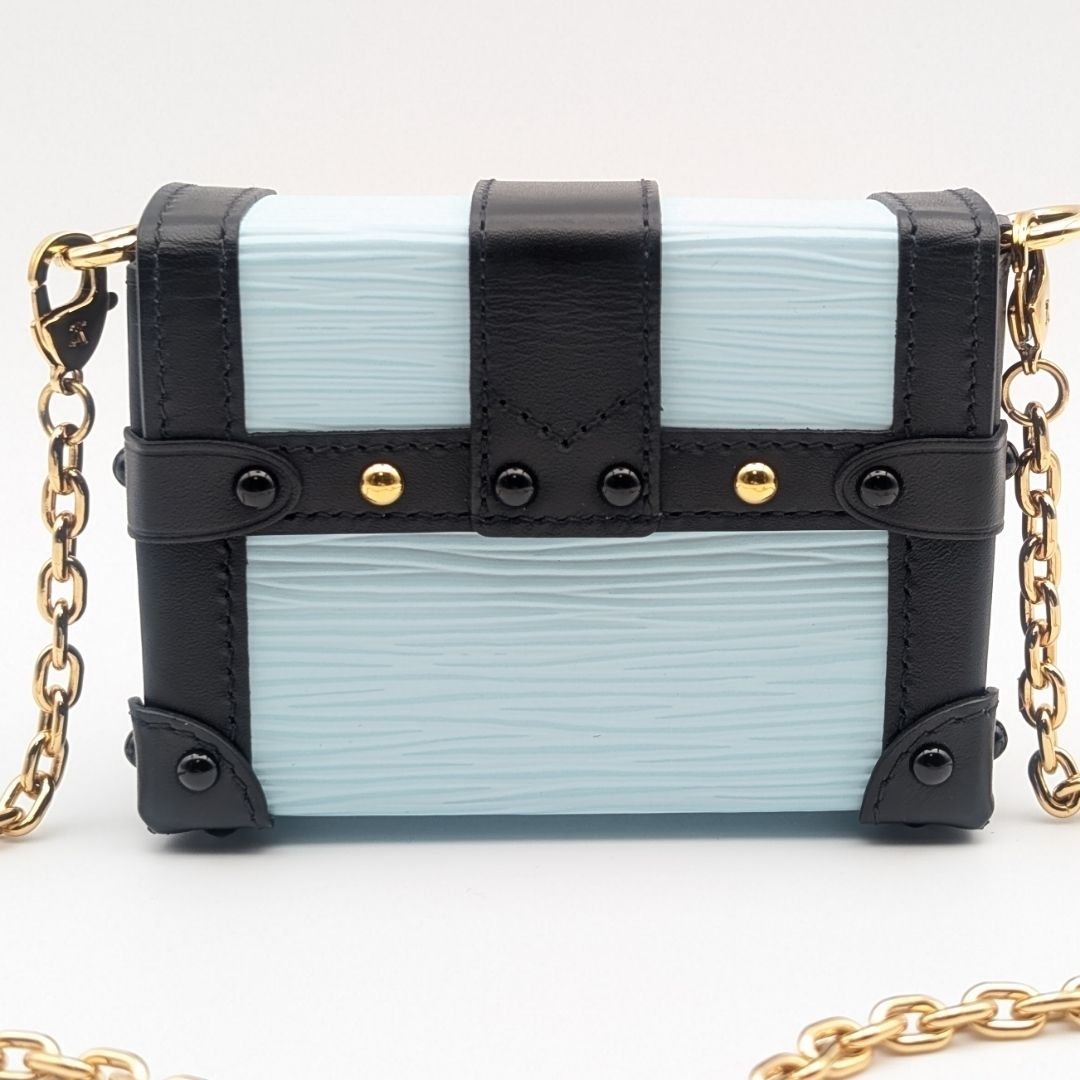 Louis Vuitton Portefeuille Trunk Epi Blue Shoulder Bag — view 2