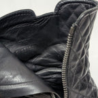 Chanel CC Logo Short Boots Quilted Black — view 7