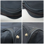Prada Tessuto Nylon Tote Navy Triangle Logo — view 6