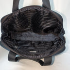 Prada Tessuto Nylon Tote Navy Triangle Logo — view 9