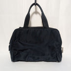 Prada Tessuto Nylon Tote Navy Triangle Logo — view 2