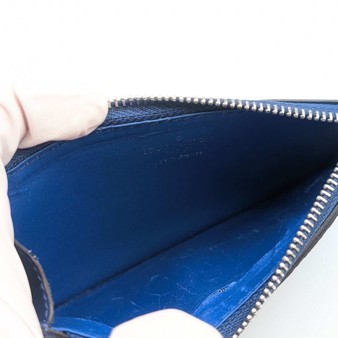 Louis Vuitton Exterior Taigarama Coin Card Holder Cobalt Monogram — view 6