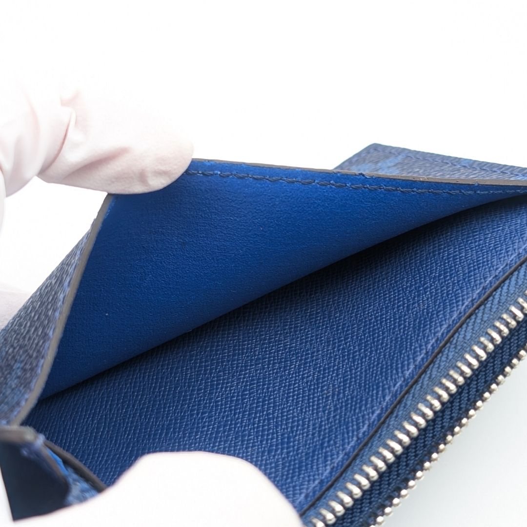 Louis Vuitton Exterior Taigarama Coin Card Holder Cobalt Monogram — view 7