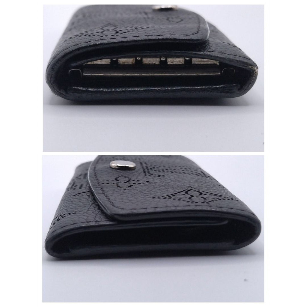 Louis Vuitton Key Case Multicles 4 Mahina Noir Black Key Holder — view 3