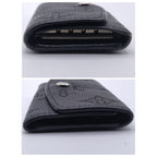 Louis Vuitton Key Case Multicles 4 Mahina Noir Black Key Holder — view 3