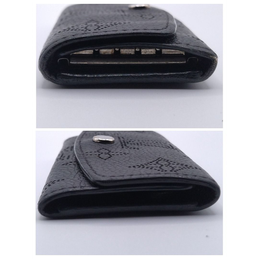 Louis Vuitton Key Case Multicles 4 Mahina Noir Black Key Holder — view 3