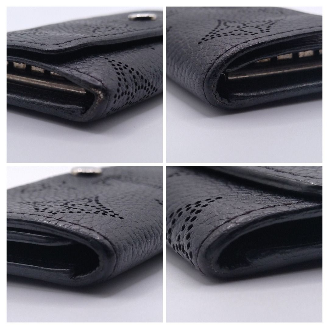 Louis Vuitton Key Case Multicles 4 Mahina Noir Black Key Holder — view 4