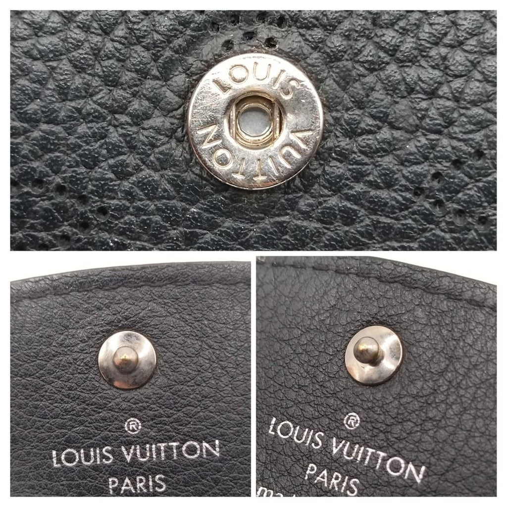 Louis Vuitton Key Case Multicles 4 Mahina Noir Black Key Holder — view 9