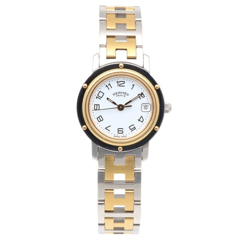 Hermes Clipper Watch Stainless Steel Quartz