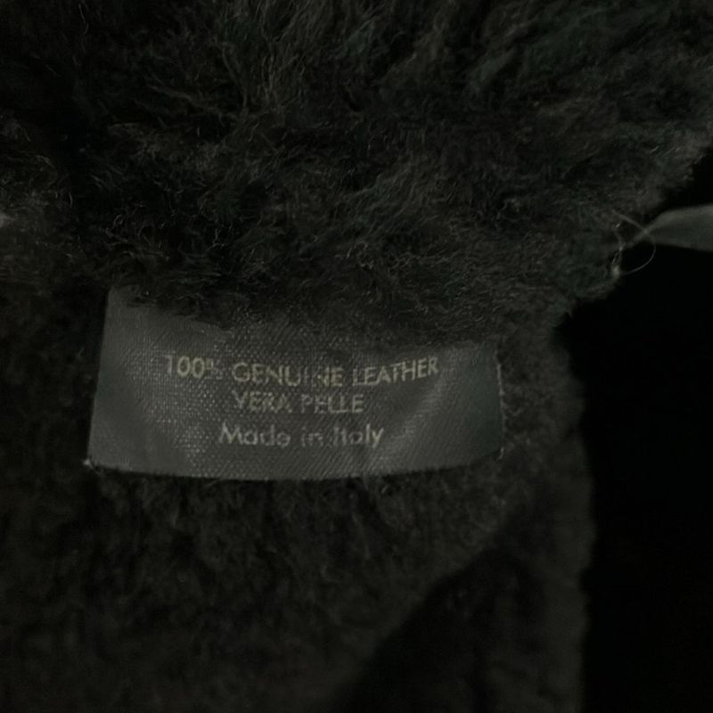 Gucci Coat Dark Brown Long Sleeve Mouton Zip Up Winter