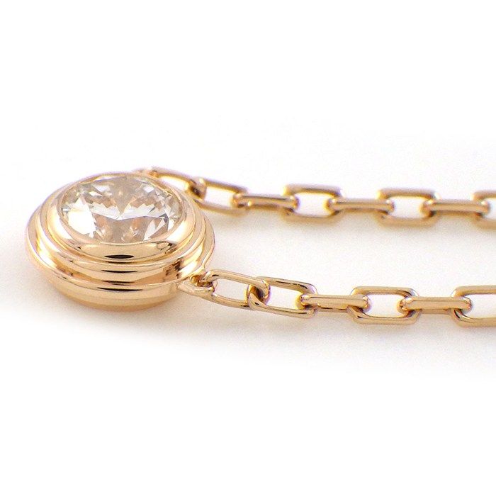 Cartier Necklace Dame le LM Diamant Leger 1 Point Diamond 18K