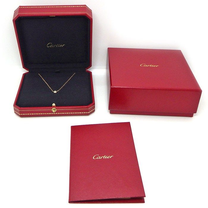 Cartier Necklace Dame le LM Diamant Leger 1 Point Diamond 18K