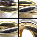 Cartier Earrings Trinity Hoop Three Color 18K Pink Gold 18K White