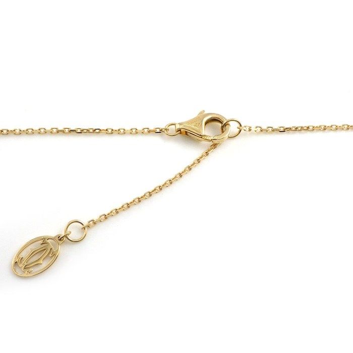Cartier Necklace Damier XS Diamant Leger 1 Point Diamond 18K