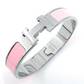 Hermes Bangle Click PM Rose Can Lacquer Metal