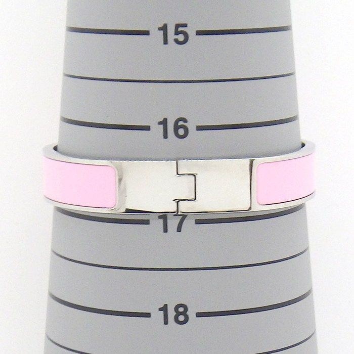Hermes Bangle Click PM Rose Can Lacquer Metal