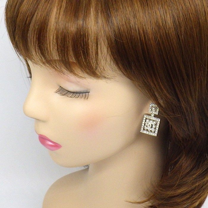 Chanel Earrings CC Logo Cruise Collection Square