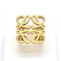 Loewe Anagram Ring 13 14 Gold Color Star Silver Star Ring Sterling