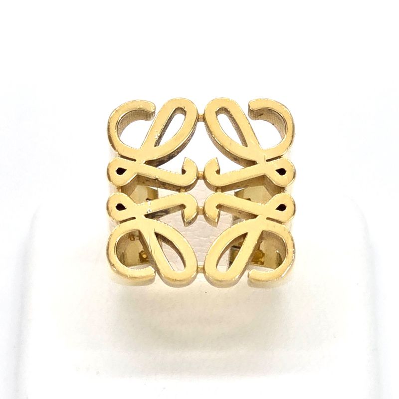 Loewe Anagram Ring 13 14 Gold Color Star Silver Star Ring Sterling