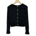 Loewe Long Sleeve Sweater S Dark Gray Black Crew Neck Back Dark