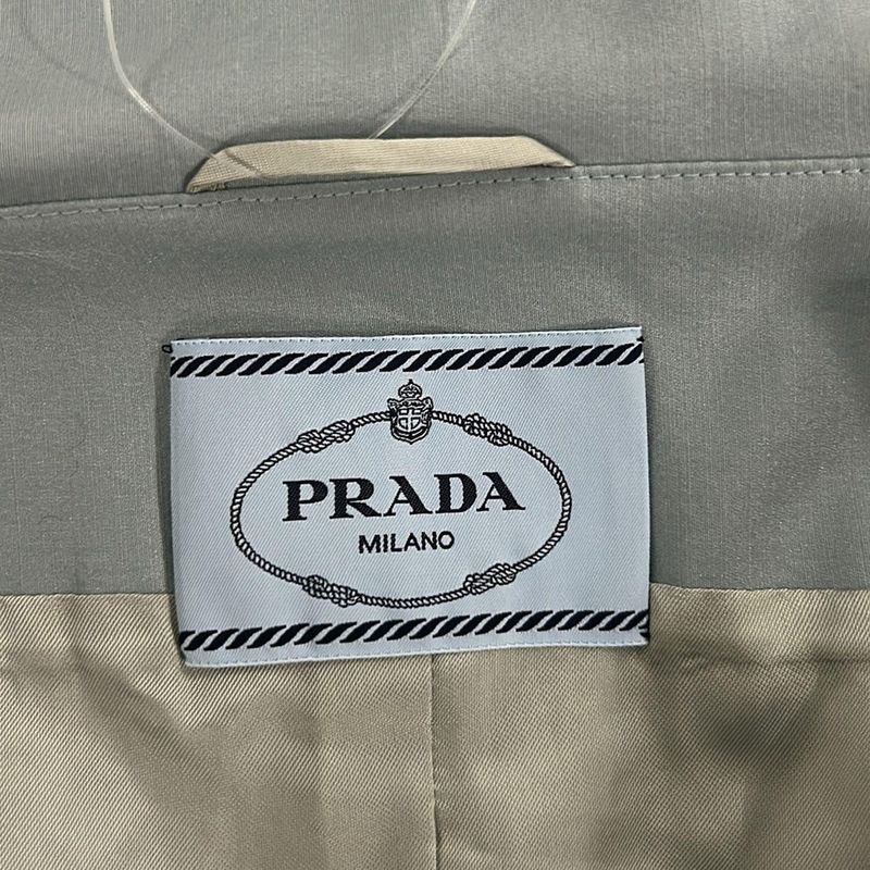 Prada Jacket 40 M Light Blue Long Sleeve Spring Autumn