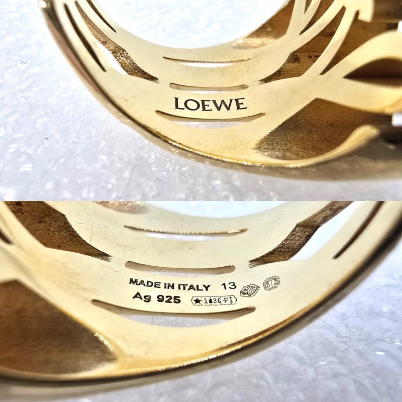 Loewe Anagram Ring 13 14 Gold Color Star Silver Star Ring Sterling