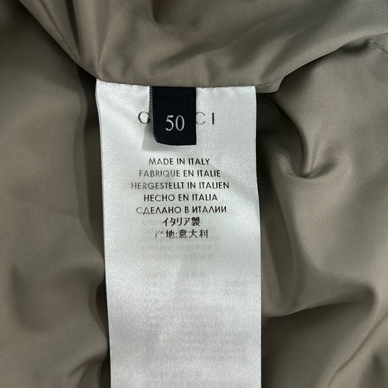 Gucci Jacket 50 M Gray Beige Long Sleeve Spring Autumn Grey-beige
